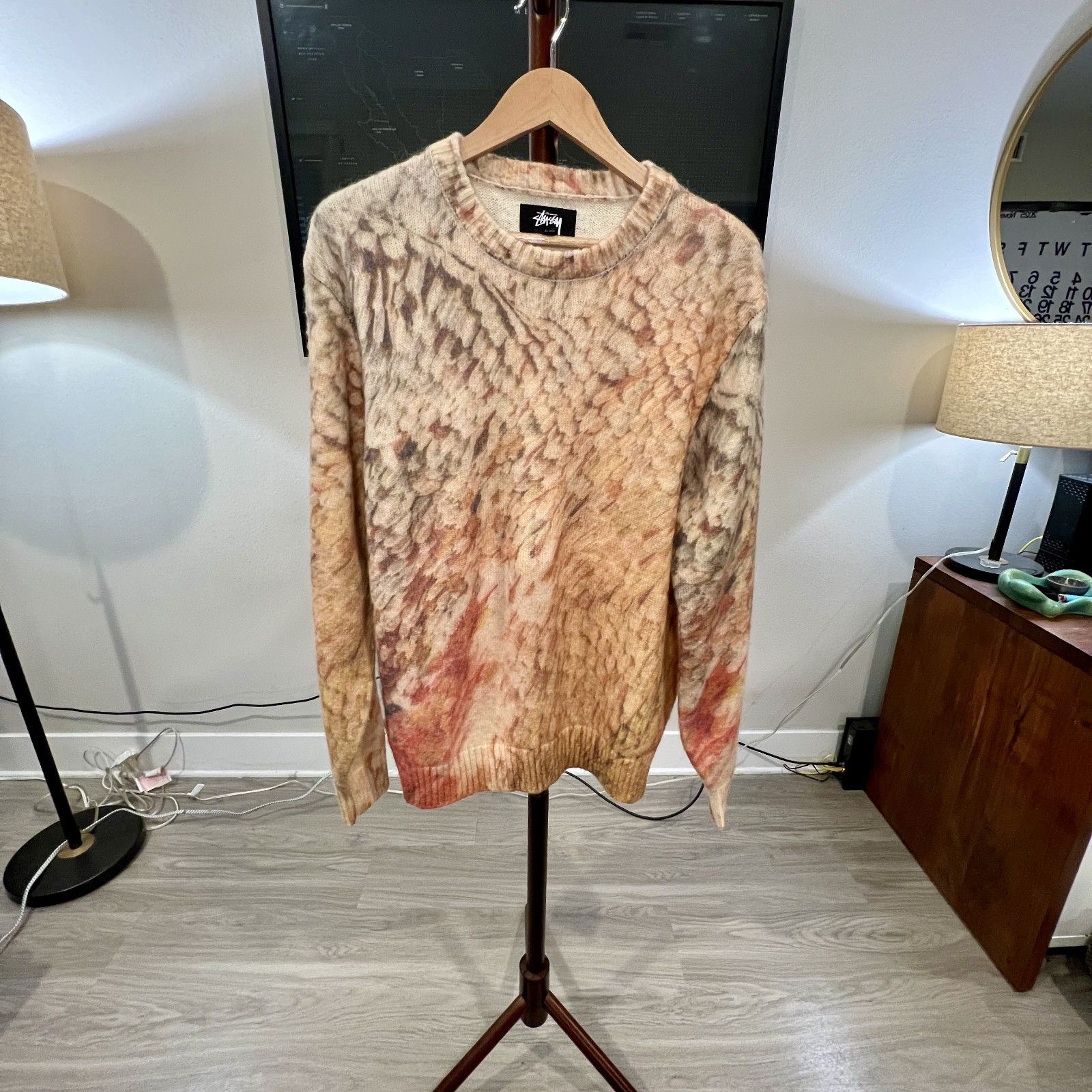 Stussy - Wings Print Sweater (#117098)- 'Multi'
